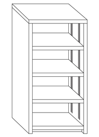 置型Tタイプ 扉なし